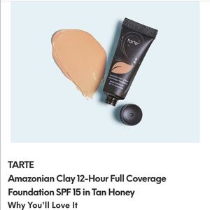 Tarte Amazonian clay full coverage foundation